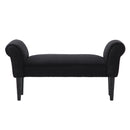 Modern Black Fabric Bed Side Bench by Lavishway | Benches & Storage Benches-38681