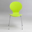 Ibiza Metal Legs Lime Dining Chair Set of 4 by Lavishway | Dining Chairs-34002