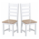 Tattershall Wooden Seat Dining Chair Set of 2 by Lavishway | Dining Chairs-32945