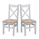 Tattershall Ladder Back Dining Chair Set of 2 by Lavishway | Dining Chairs-32912