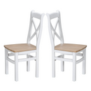 Tattershall Ladder Back Dining Chair Set of 2 by Lavishway | Dining Chairs-32904