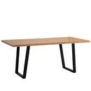 Toros Rustic Oak Finish Dining Table by Lavishway | Dining Tables-36064