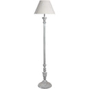 Ithaca Wooden Floor Lamp with Linen Shade by Lavishway | Floor Lamps-39755