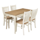 Juliette Vintage Oak Finish Top Dining Table by Lavishway | Dining Tables-38039