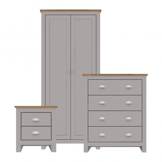Lancaster Oak 3 Piece Bedroom Set by Lavishway | Chest Of Drawers-35545