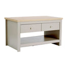 Grey Painted 2 Drawer Coffee Table by Lavishway | Coffee Tables-42995