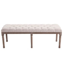 Wide Rectangular Tufted Bedside Seat by Lavishway | Benches & Storage Benches-42363