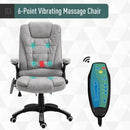 Office Chair with Heating Massage Points by Lavishway | Leather Chairs-42615