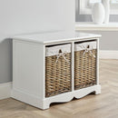 Wooden Basket Chest Storage Unit by Lavishway | Hallway Cabinets-43341