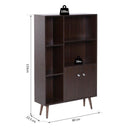 2 Doors Free Standing Bookcase by Lavishway | Book Shelves and Cabinets-43677