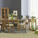 Chunky Fabric Seat Dining Chair Set of 2 by Lavishway | Dining Chairs-37238