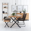 Swellegant Industrial Oak Finish Bookcase by Lavishway | Book Shelves and Cabinets-32418