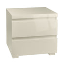 Puro Stone High Gloss Bedside Cabinet by Lavishway | Bedside Tables-32962