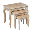 Provence Weathered Finish Nest of 3 Tables by Lavishway | Nest of Tables-28408