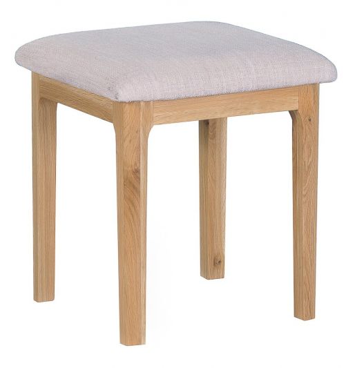 Nordic Solid Oak Wood Dressing Table Stool by Lavishway | Dressing Table Stools-36050