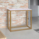 Harlow Marble Top Oak Console Table by Lavishway | Hallway Console Table-34088
