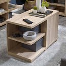 Oslo Freestanding Washed Oak Coffee Table by Lavishway | Coffee Tables-34030