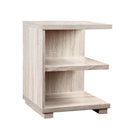 Oslo Pale Washed Oak Finish Lamp Table by Lavishway | Side Tables-33686