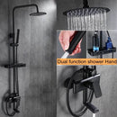 Wall Mounted Shower Set With Storage Bar by Lavishway | Shower Faucets-49303