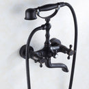 European Black Bathtub Tap & Hand Shower by Lavishway | Bathtub Faucets-49415
