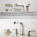 Chrome Plated Dual Handles Bathroom Tap by Lavishway | Bathroom Faucet-48853