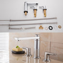 Chrome Plated Dual Handles Bathroom Tap by Lavishway | Bathroom Faucet-48851