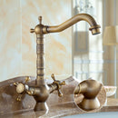 Antique Bronze Dual Cross Handle Bathroom Tap by Lavishway | Basin Faucets-48577