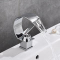 C Shaped Copper Waterfall Bathroom Tap by Lavishway | Bathroom Faucet-49212