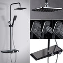 Wall Mounted Shower Set With Storage Bar by Lavishway | Shower Faucets-49307