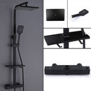 Wall Mounted Shower Set With Storage Bar by Lavishway | Shower Faucets-49306