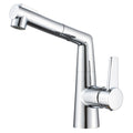 Black & Chrome Pull Out Bathroom Tap by Lavishway | Bathroom Faucet-49325