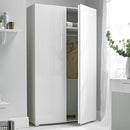 Puro Modern 2 Doors White Wardrobe by Lavishway | Wardrobe-34147