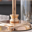 Golden Metal & Glass Candle Holder by Lavishway | Candle Holders-39873
