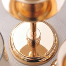 Golden Metal & Glass Candle Holder by Lavishway | Candle Holders-39875