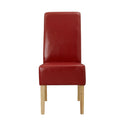 Padstow Faux Leather Dining Chair Set of 2 by Lavishway | Dining Chairs-34016