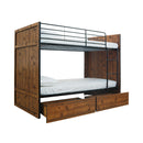 Rocco Vintage Bunk Bed With Underbed Storage by Lavishway | Ottoman Beds-37761