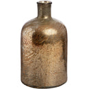 Gold Metallic Glass Bottle Vase by Lavishway | Vases-39658
