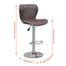 Set of 2  Bar Stools Breakfast Chairs by Lavishway | Bar Stools-43105