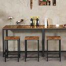 Footrest Retro Bar Stool Chair by Lavishway | Bar Stools-43070