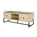 Arrowed 2 Drawer Wooden TV Unit With Storage by Lavishway | TV Units Cabinets-43914