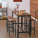 Footrest Retro Bar Stool Chair by Lavishway | Bar Stools-43068