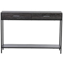 Grey Painted 2 Drawer Console Table by Lavishway | Hallway Console Table-44824