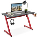 Gaming Desk With Cup Holder In Red by Lavishway | Desks-44842