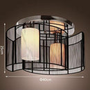 Fabric Chandelier With Chrome Finish by Lavishway | Chandeliers-42703