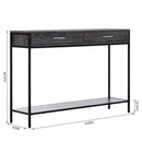 Grey Painted 2 Drawer Console Table by Lavishway | Hallway Console Table-44831