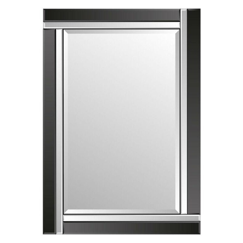 Modern Black Silver Large Mirror by Lavishway | Wall Mirrors-41666