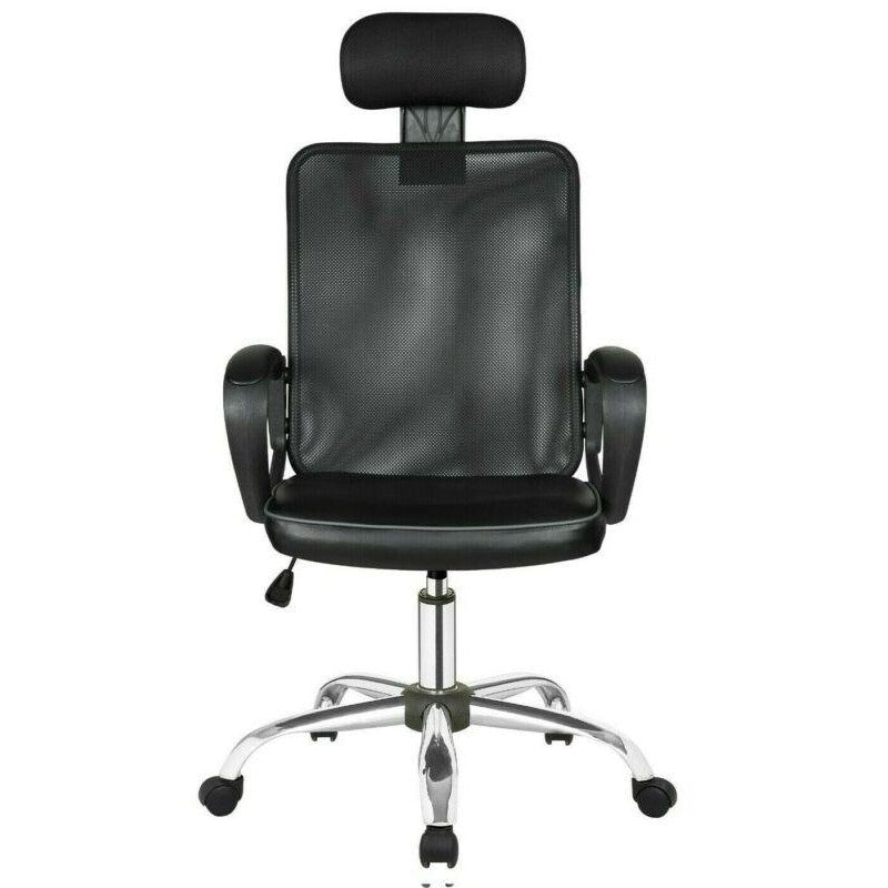 Black Executive Mesh Office Chair by Lavishway | Mesh Chairs-41460