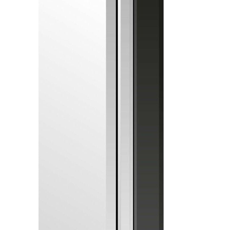 Modern Black Silver Large Mirror by Lavishway | Wall Mirrors-41670