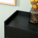 2 Door 1 Drawer Black Shoe Storage Cabinet by Lavishway | Shoe Cabinets-38949