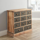 Natural Wooden Chest of 11 Drawers by Lavishway | Chest Of Drawers-43362
